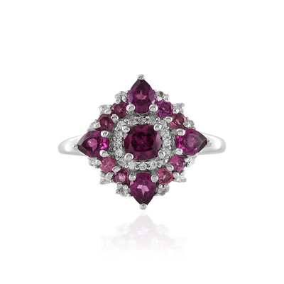 Anello in argento con Rodolite