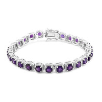 Bracciale in argento con Ametista Zambiana