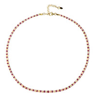 Collana in argento con Rubino del Madagascar