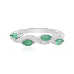 Anello in argento con Smeraldo Zambia