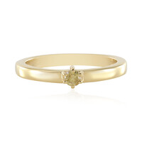 Anello in argento con Diamante Giallo I3