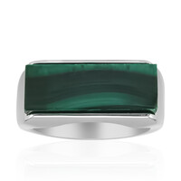 Anello in argento con Malachite