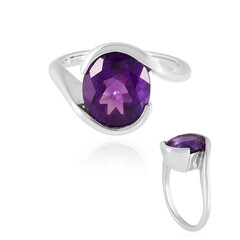 Anello in argento con Ametista Siberiana