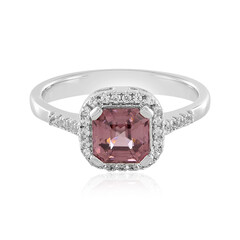 Anello in argento con Zircone Rosa