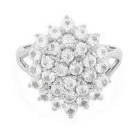 Anello in argento con Topazio Bianco