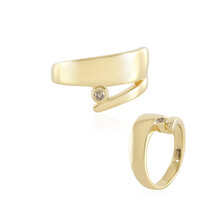 Anello in argento con Diamante Cioccolato I2