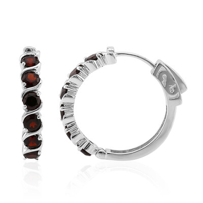 Orecchini in argento con Granato