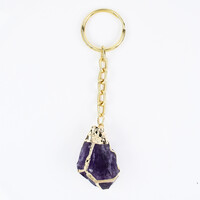 Accessorio in acciaio inossidabile con Ametista