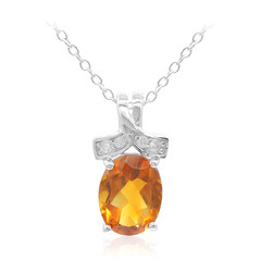 Collana in argento con Citrino Madeira