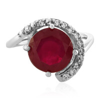 Anello in argento con Rubino del Madagascar