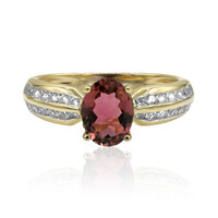 Anello in oro con Tormalina Rosa (Adela Gold)