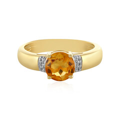 Anello in argento con Citrino Madeira
