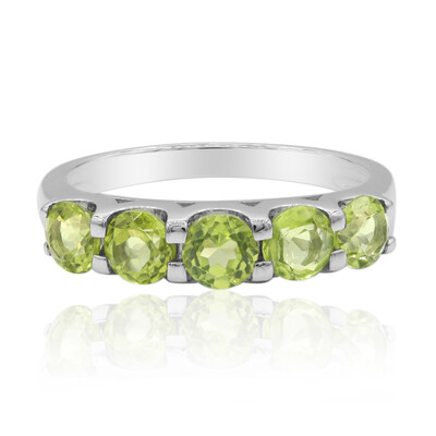Anello in argento con Peridoto