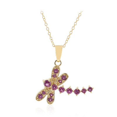 Collana in argento con Rodolite