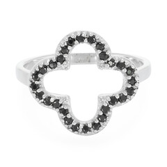 Anello in argento con Spinello Nero