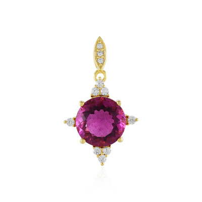 Ciondolo in argento con Fluorite Rosa