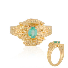 Anello in argento con Smeraldo Russo