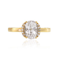 Anello in oro con Kunzite Bianca