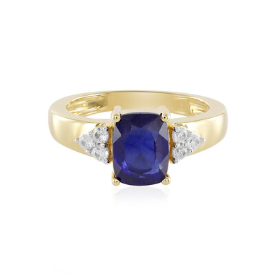 Anello in argento con Zaffiro Blu del Madagascar