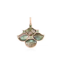 Ciondolo in argento con Labradorite Verde Maniry (KM by Juwelo)