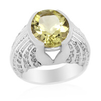 Anello da uomo in argento con Quarzo Ouro Verde
