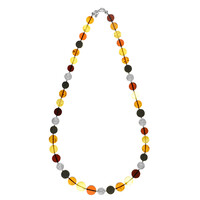 Collana in argento con Ambra Baltica