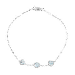 Bracciale in argento con Topazio Blu Cielo
