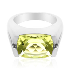 Anello da uomo in argento con Quarzo Ouro Verde