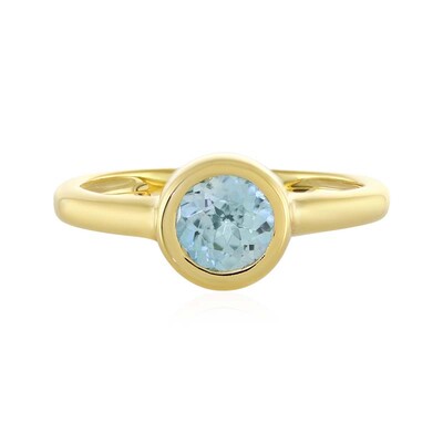 Anello in argento con Topazio Blu Svizzero