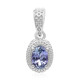 Ciondolo in argento con Tanzanite (non riscaldata)