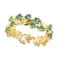 Anello in oro con Smeraldo Zambia AAA (de Melo)