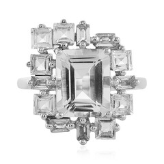 Anello in argento con Quarzo Bianco