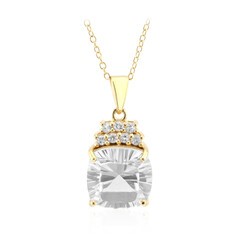 Collana in argento con Topazio Bianco