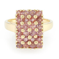 Anello in oro con Zaffiro Padparadscha (non riscaldato) (AMAYANI)