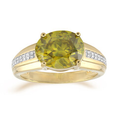 Anello in oro con Sfalerite Bulgara