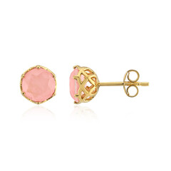 Orecchini in argento con Quarzo rosa pastello