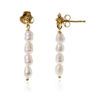 Orecchini in argento con Perla di Acqua Dolce (Joias do Paraíso)