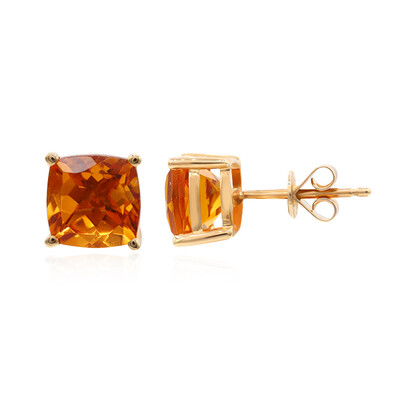 Orecchini in oro con Citrino Madeira