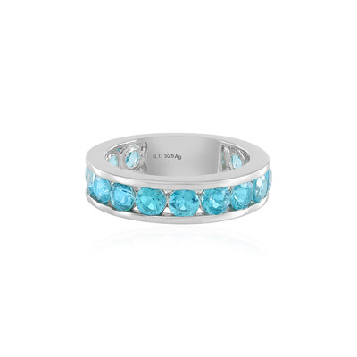 Anello in argento con Topazio Paraiba