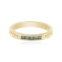 Anello in argento con Diamante Blu I2