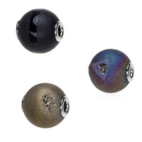 Ciondolo in argento con Agata Glitter Mistica 