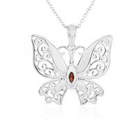 Collana in argento con Granato Mozambico