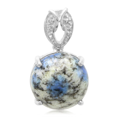 Ciondolo in argento con Azzurrite del K2