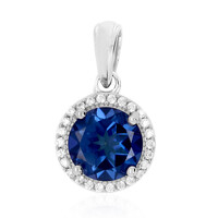 Ciondolo in argento con Topazio Blu Royal