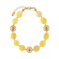 Bracciale in argento con Ambra Milky Baltica