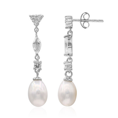 Orecchini in argento con Perla di Acqua Dolce