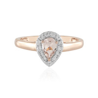 Anello in oro con Morganite