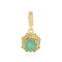 Ciondolo in argento con Smeraldo Russo