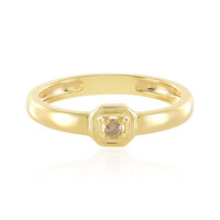 Anello in argento con Diamante Champagne I3