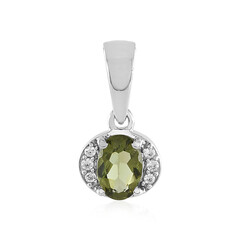 Ciondolo in argento con Moldavite